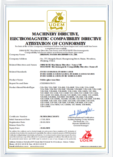 Quality Assurance of specialty folder gluer