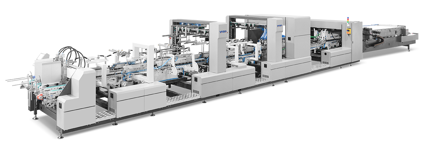 Full Servo Control Automated Set-Up Folder Gluer Machine YJZ-700F/900F/1100F