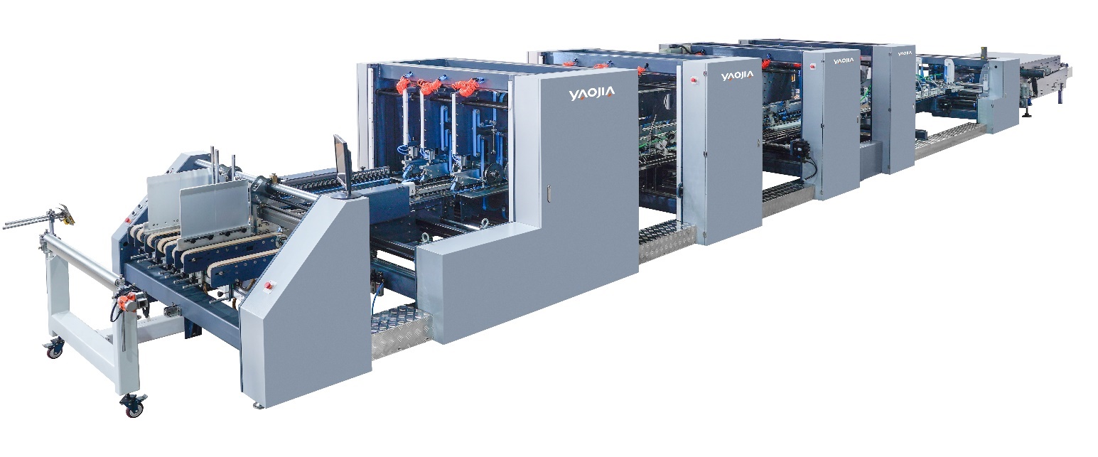 Trombone Unit Corrugated Folder Gluing Machine YJM-G1650SL